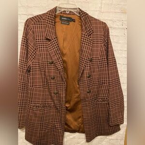 Studio One Checkered Women's Blazer
